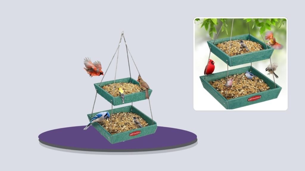 Kingsyard 2-Tier Large Platform Bird Feeder