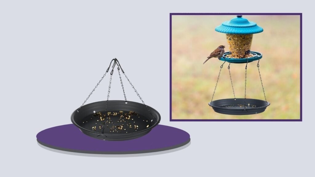 Briwooody 12.8-Inch Bird Seed Catcher Tray – 2 Pack