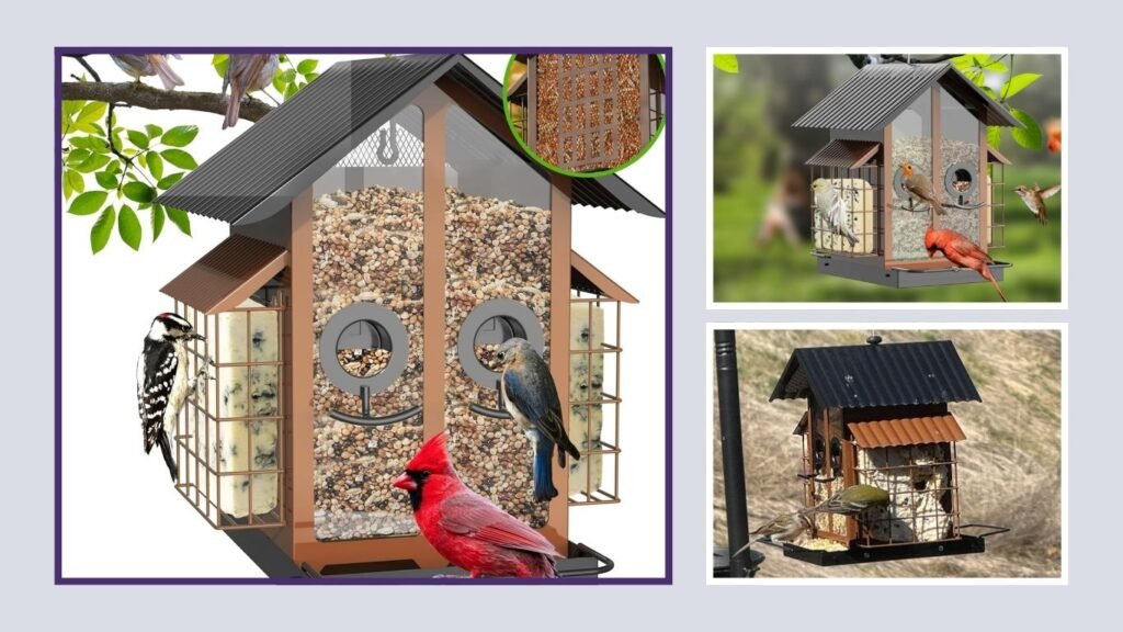 FlowaFoli Weatherproof Outdoor Bird Feeder