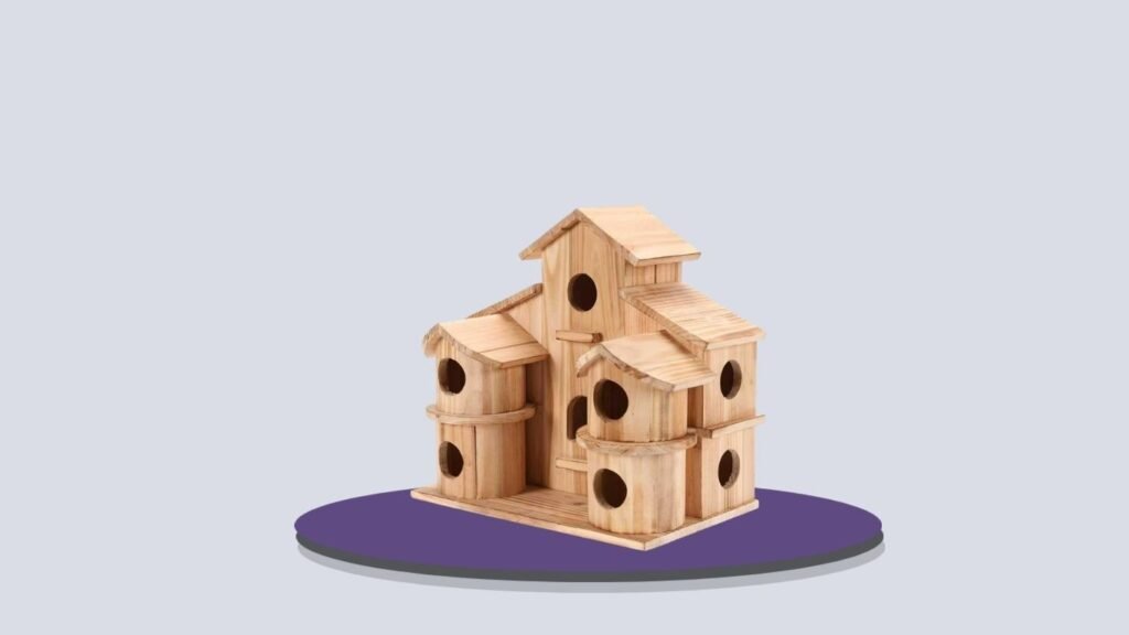 Outdoor Multiple Birdhouse for Chickadees and Small Birds
