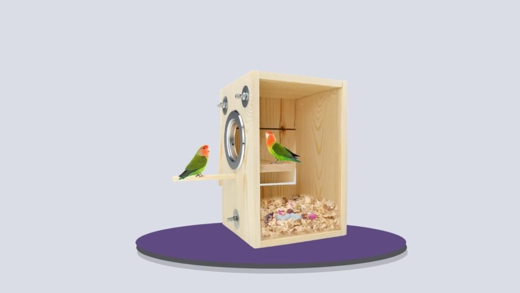 CooShou Transparent Parakeet Nesting Box