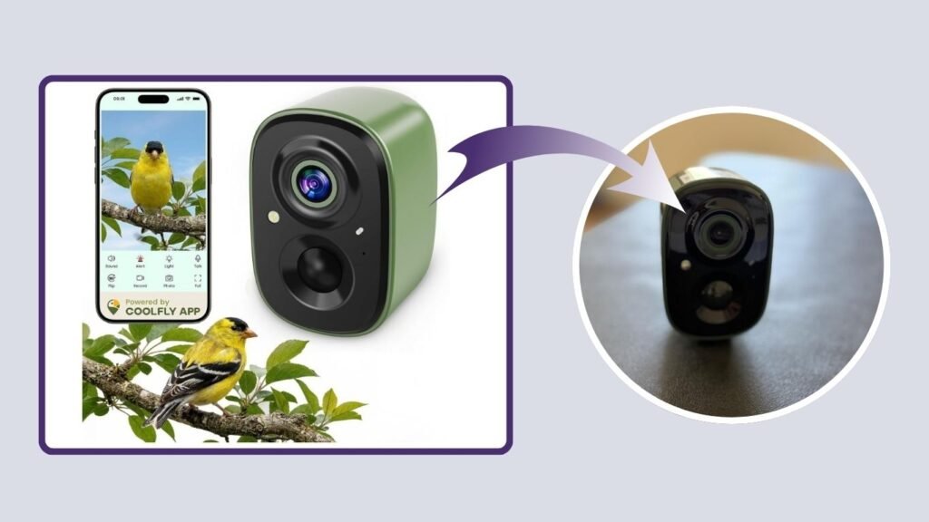 Coolfly 2.5K UHD Smart Bird Camera