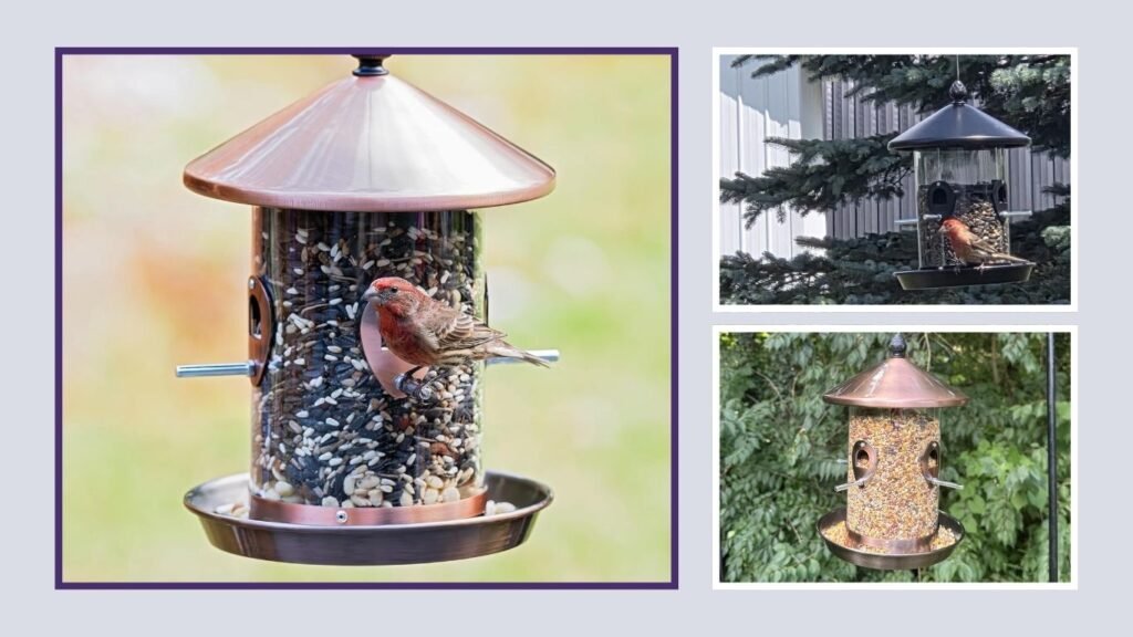 Kingsyard Outdoor Hanging Tube Bird Feeder