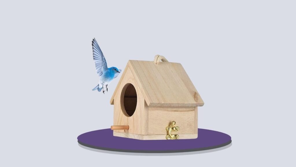 Tfwadmx Decorative Wooden Birdhouse