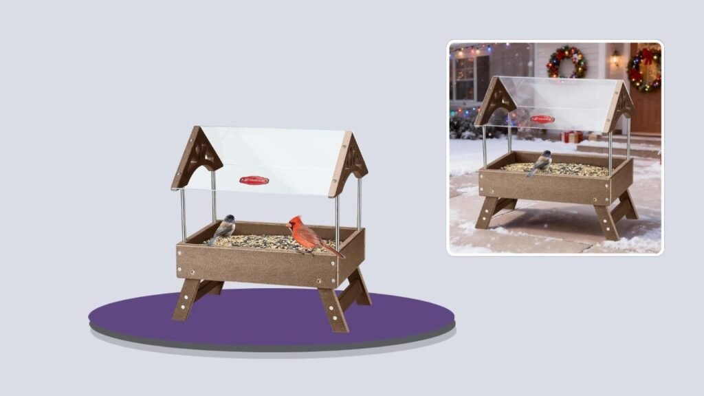 Kingsyard Ground Platform Bird Feeder
