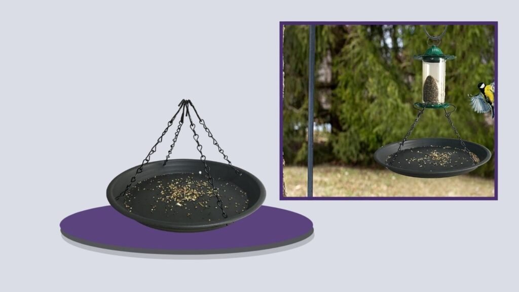 Pmsanzay 12.8-Inch Platform Bird Seed Catcher