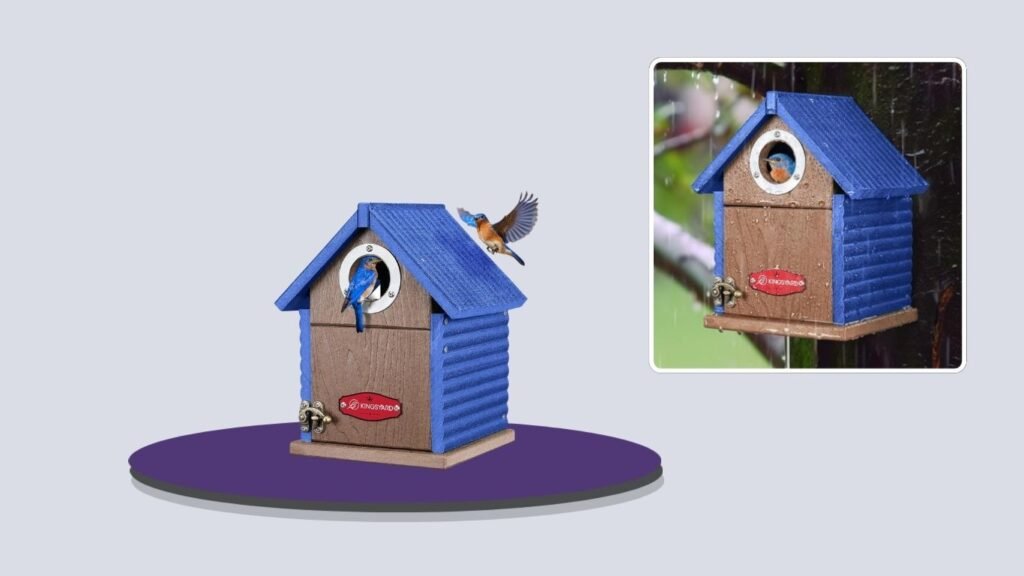 Kingsyard Recycled Poly Lumber Bluebird House