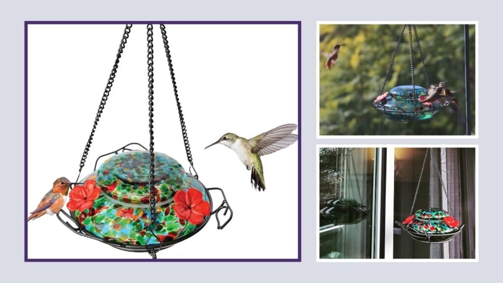 Wild Wings Blue Sunset Top-Fill Hummingbird Feeder