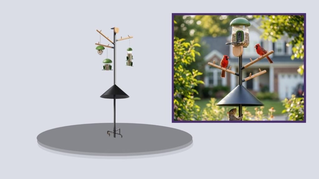 LO NA LOVE NATURE Adjustable Bird Feeder Pole