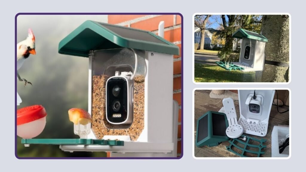 Happy Birdy Smart Bird Feeder with 2.5K Camera
