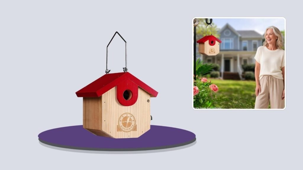 SISTERBIRD Cedar Wren Bird House – Red