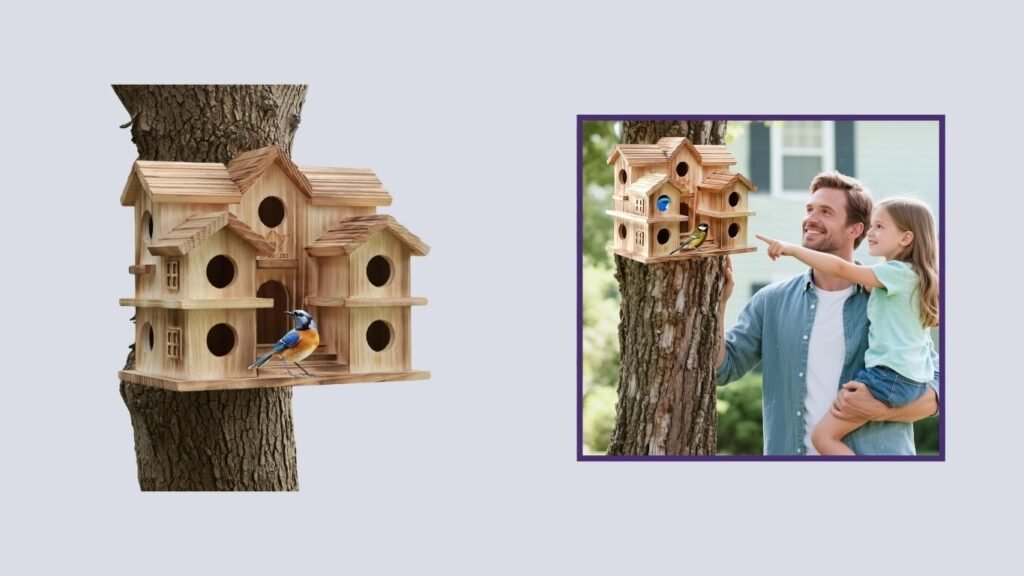 SELENAIRE Large Multi-Room Bird House