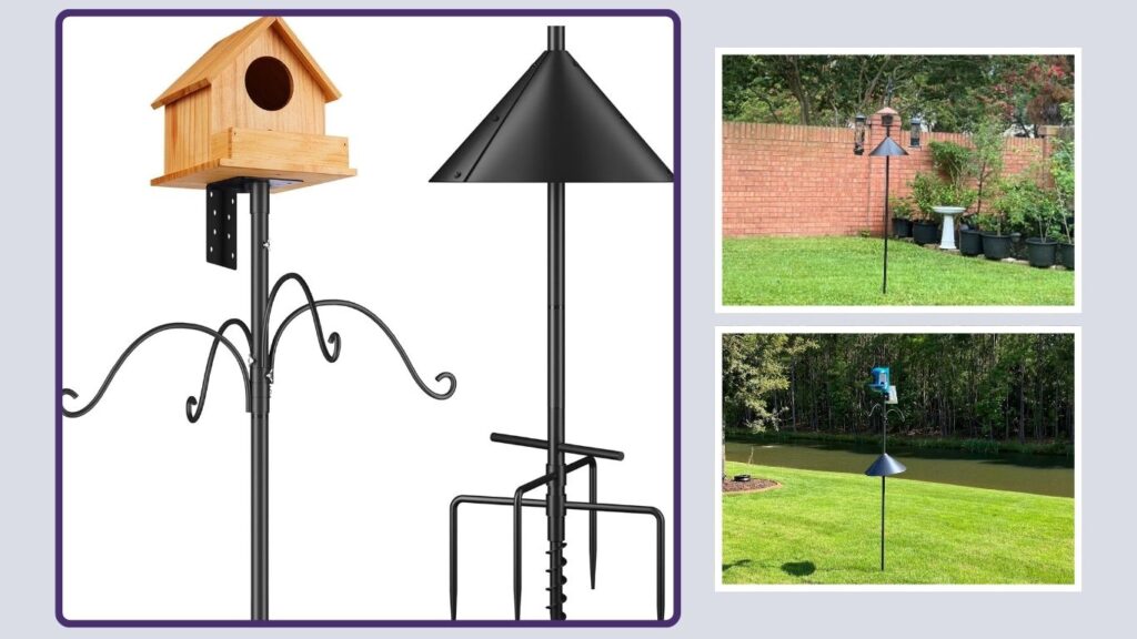 Adjustable Squirrel-Proof Bird Feeder Pole with Accessories