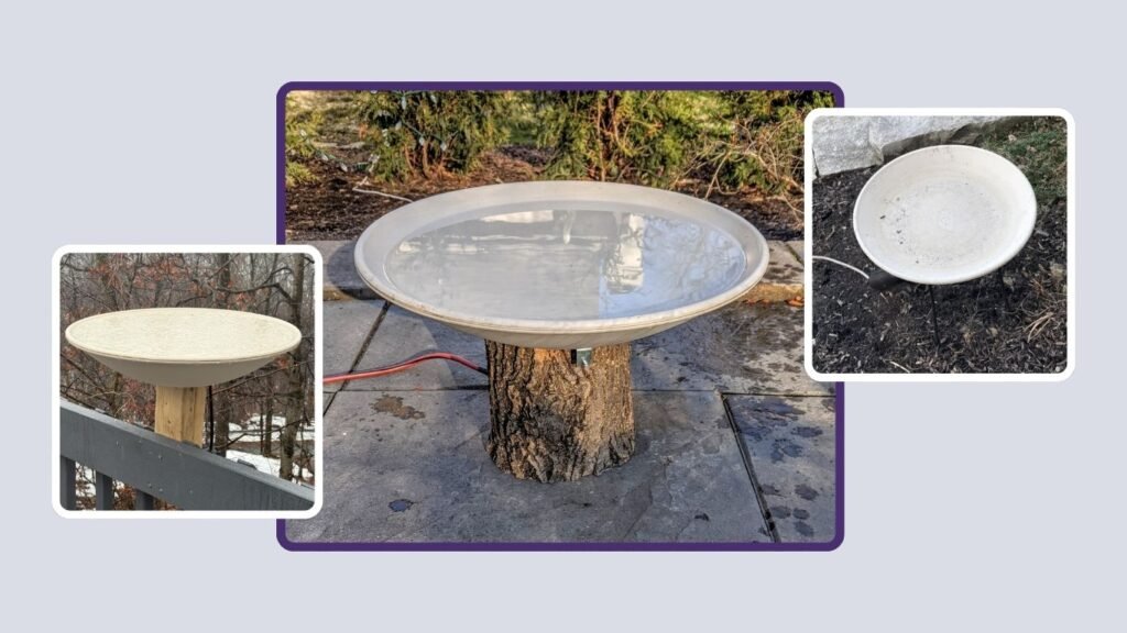 API Heated Birdbath with Mounting Hardware 600