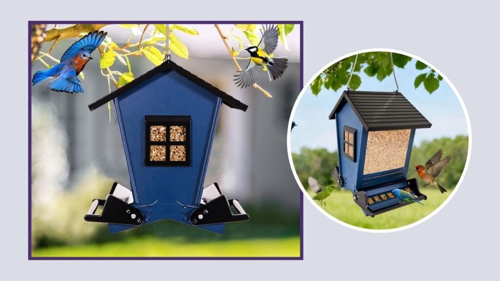 vpgun Squirrel-Proof Outdoor Hanging Bird Feeder