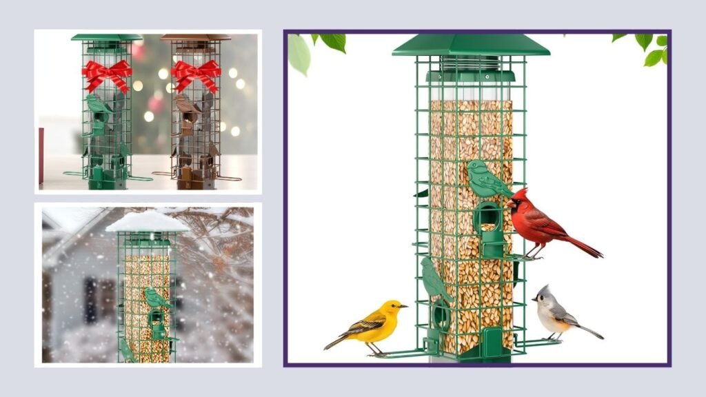 GAINSEN Weight-Activated Squirrel-Proof Bird Feeder
