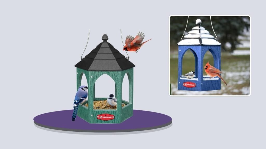 Kingsyard Gazebo-Style Platform Bird Feeder