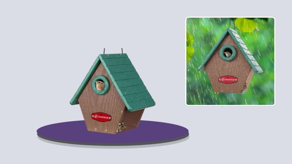 Kingsyard Weatherproof Recycled Plastic Wren House