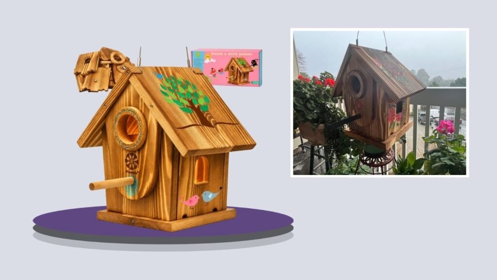 Cedar Birdhouse Building & Painting Kit for Adults