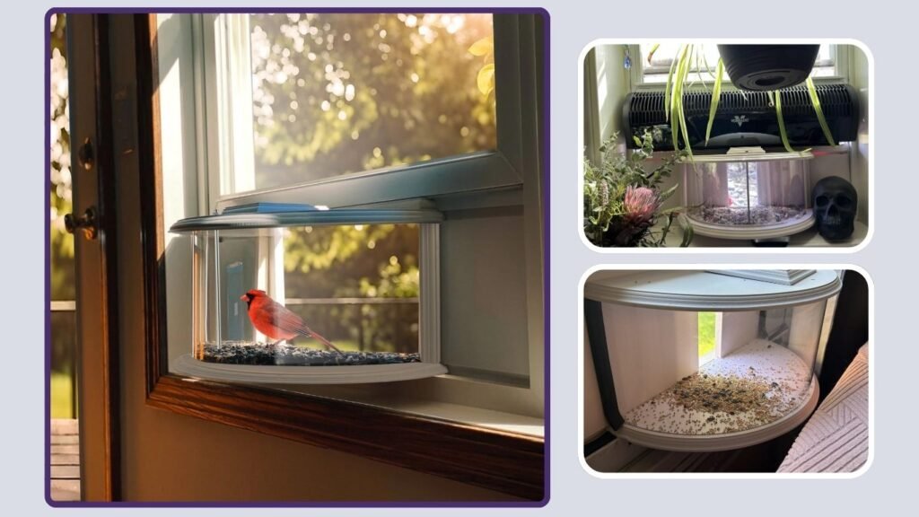 JOYSEUS Window Bird Feeder for Bird Watching