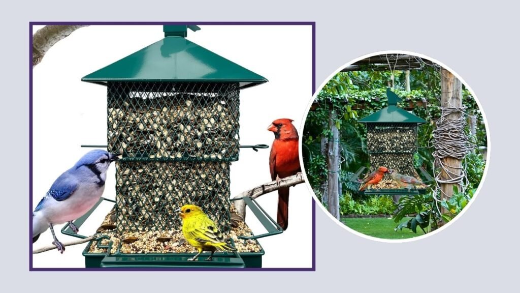 Meleave Heavy-Duty Outdoor Bird Feeder