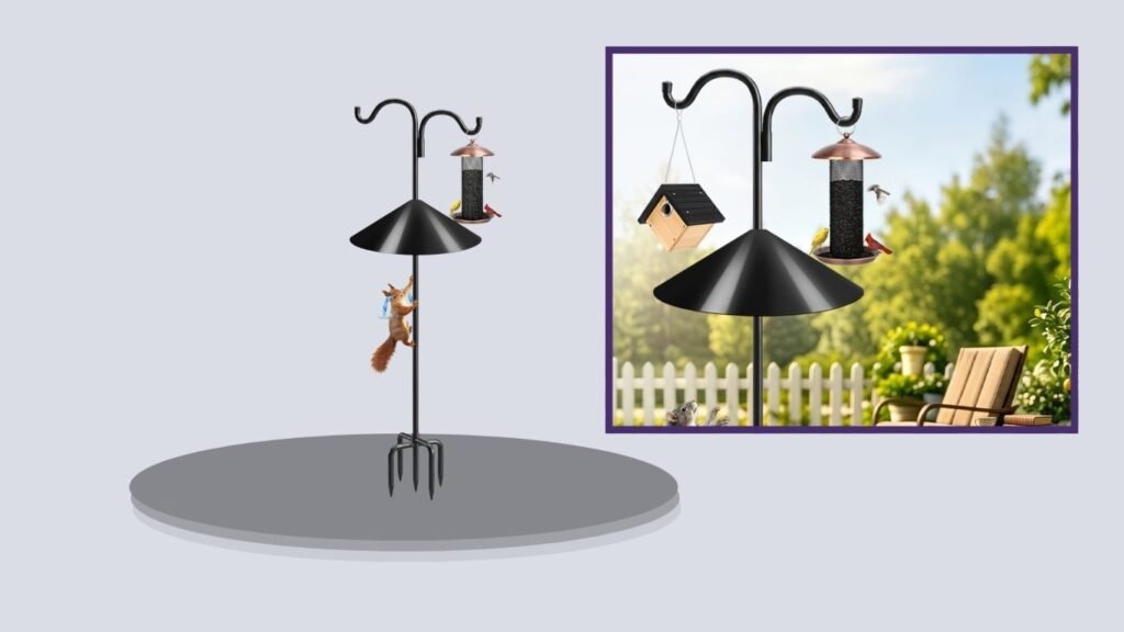 Gtongoko 92-Inch Squirrel-Proof Bird Feeder Pole