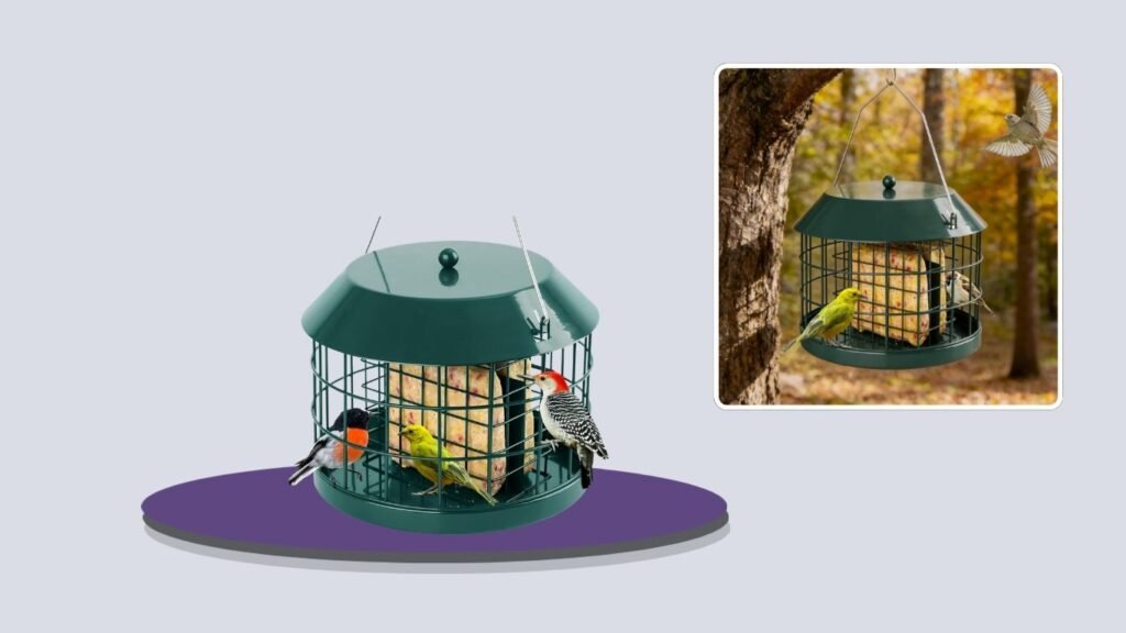 Gbekery Weatherproof Suet Bird Feeder