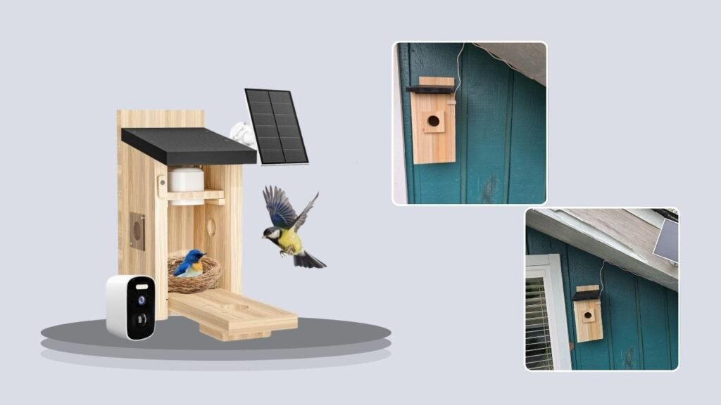 Solar Bird House Camera with Real-Time Nest Watching