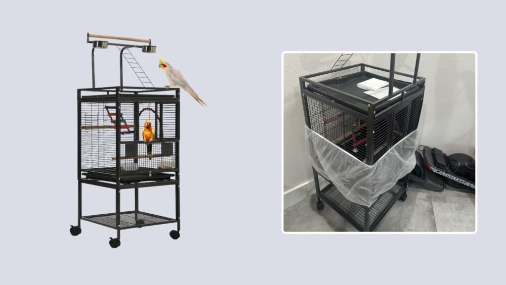 Sinopet 51-Inch Small Bird Cage with Stand