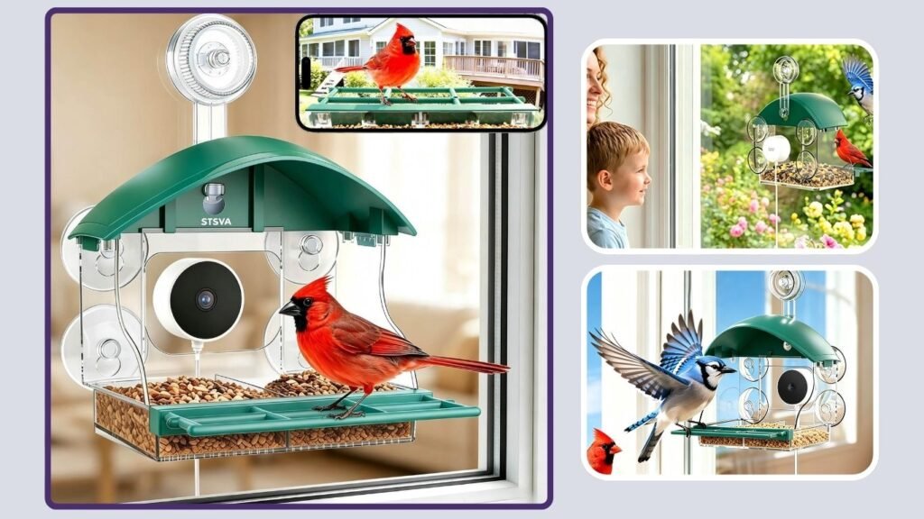 STSVA Upgraded Window Bird Feeder