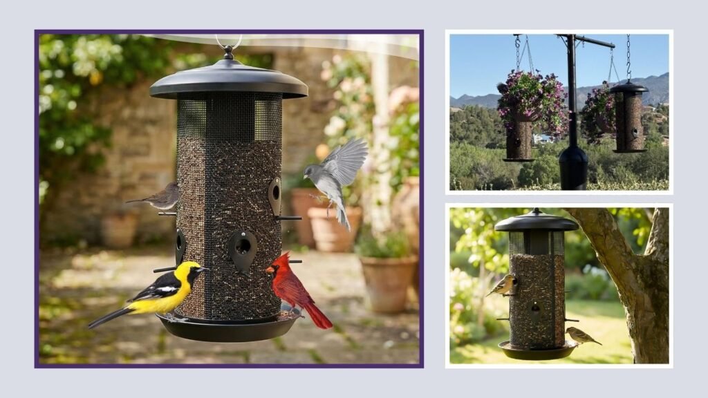 Gtongoko Large-Capacity Squirrel-Resistant Tube Feeder