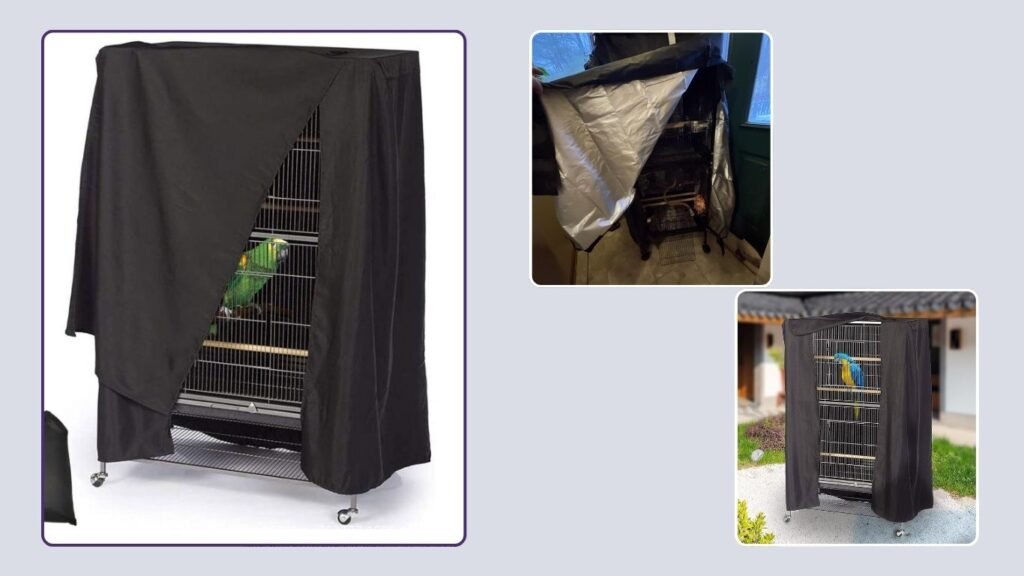 Fhiny Waterproof Blackout Bird Cage Cover